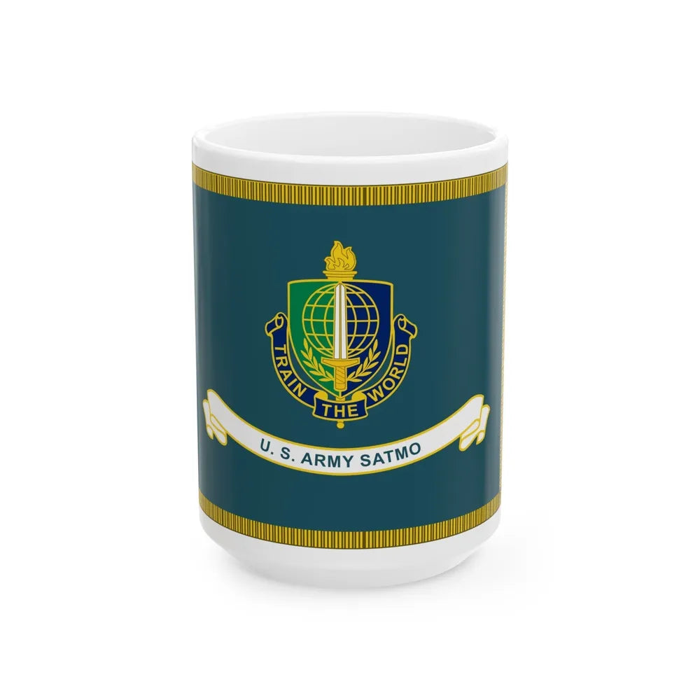 Security Asasistance Training Management Organization Flag (U.S. Army) White Coffee Mug-15oz-Go Mug Yourself