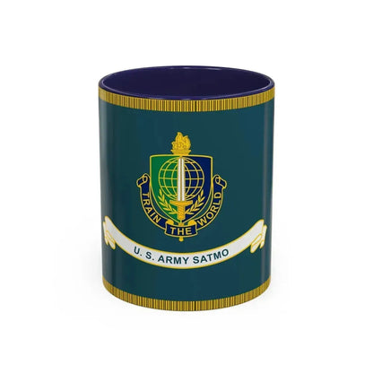 Security Asasistance Training Management Organization Flag (U.S. Army) Accent Coffee Mug 11oz Navy - Go Mug Yourself