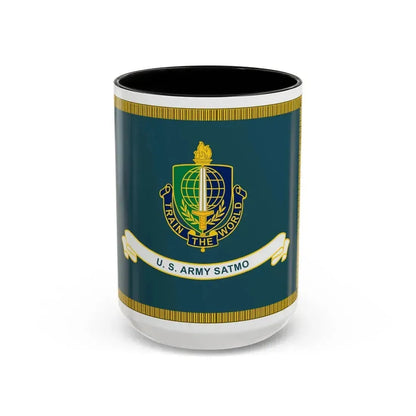 Security Asasistance Training Management Organization Flag (U.S. Army) Accent Coffee Mug 15oz Black - Go Mug Yourself