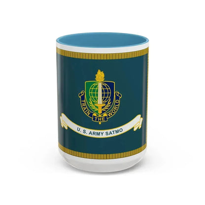 Security Asasistance Training Management Organization Flag (U.S. Army) Accent Coffee Mug 15oz Light Blue - Go Mug Yourself