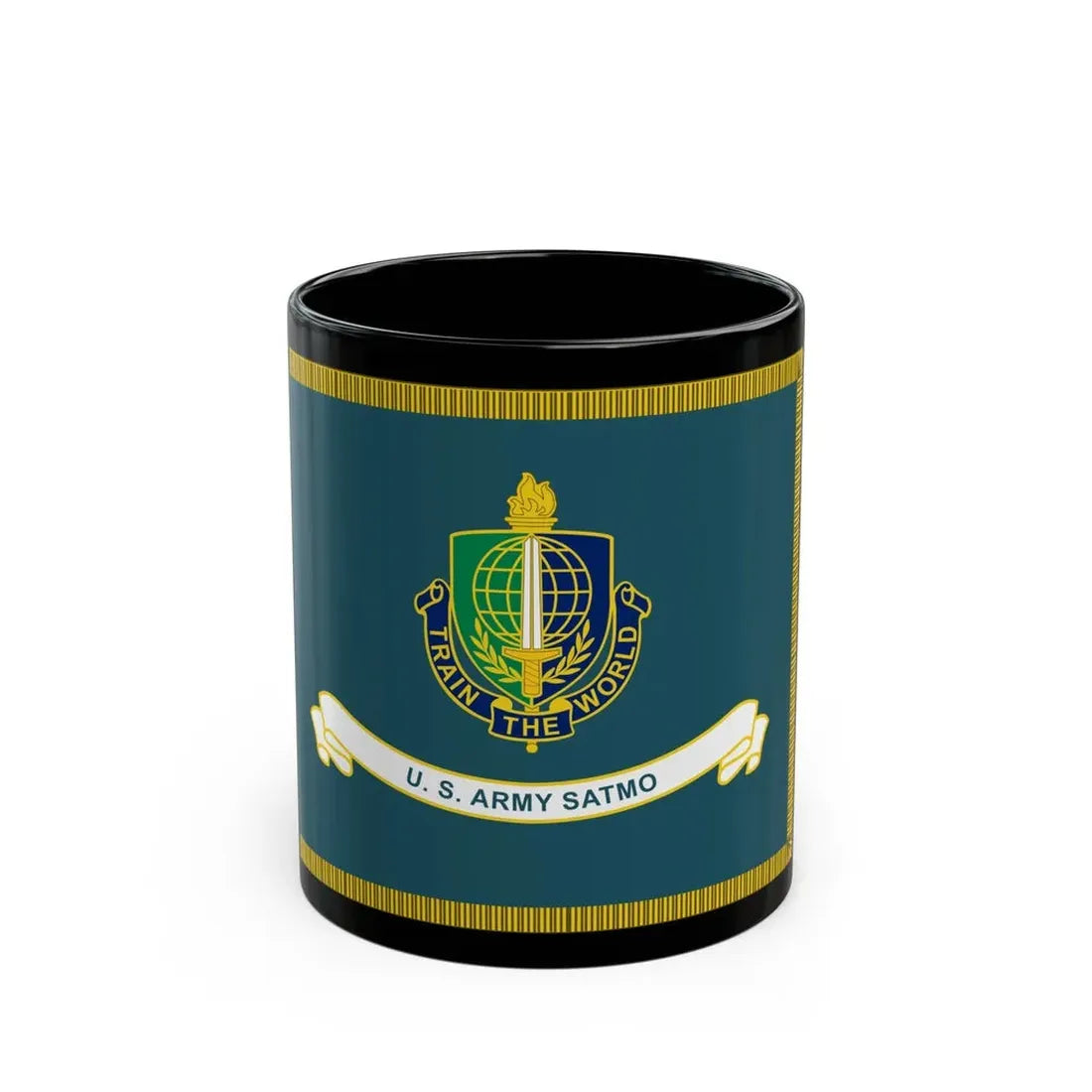 Security Asasistance Training Management Organization Flag (U.S. Army) Black Coffee Mug 11oz - Go Mug Yourself