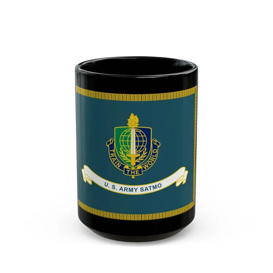 Security Asasistance Training Management Organization Flag (U.S. Army) Black Coffee Mug 15oz - Go Mug Yourself