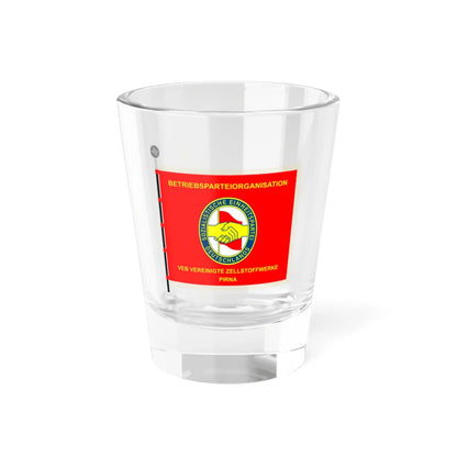 SED BPO VEB Zellstoffwerke Pirna (Germany) Shot Glass 1.5oz 1.5oz - Go Mug Yourself