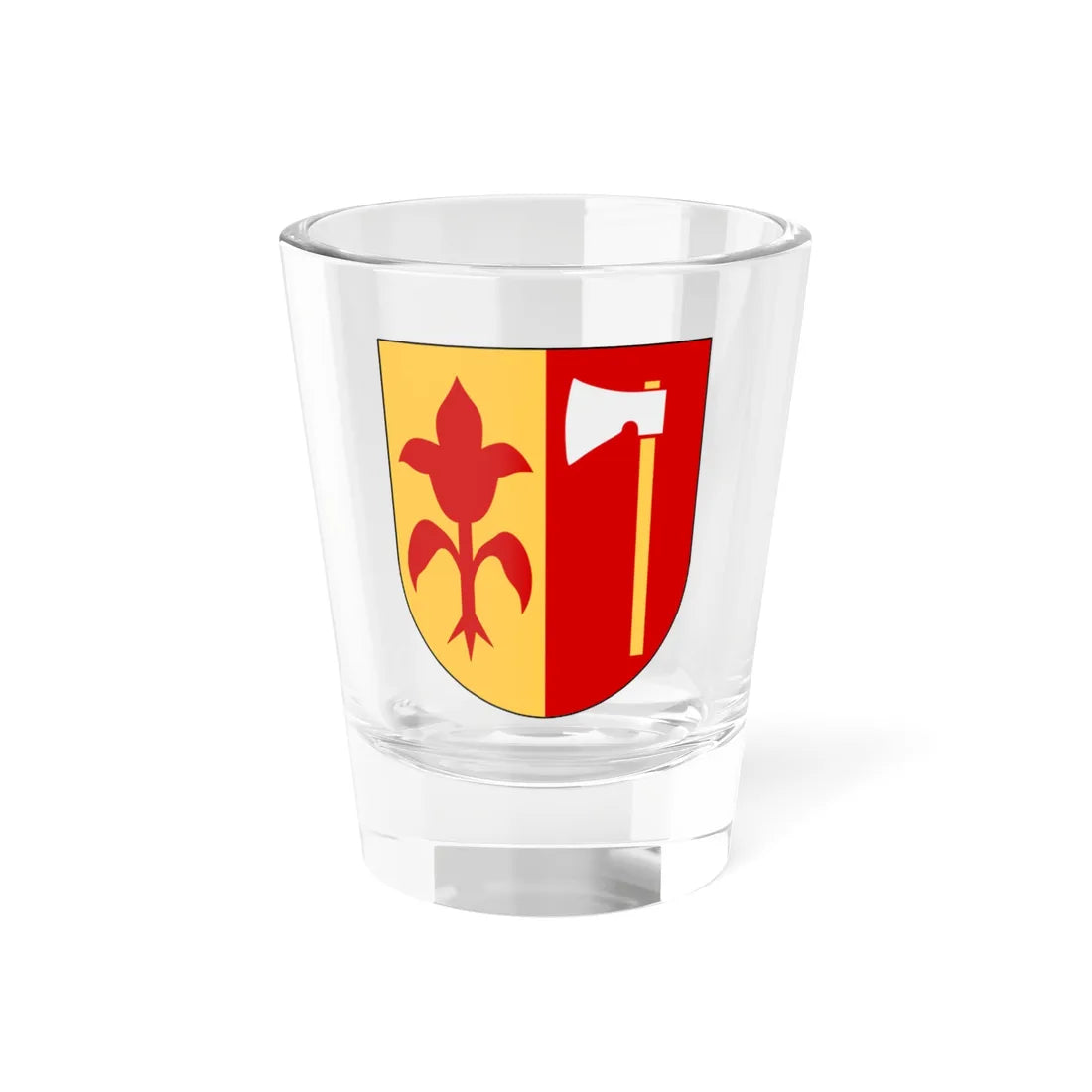 Åseda köping vapen (Sweden) (Coat of Arms) Shot Glass 1.5oz 1.5oz - Go Mug Yourself