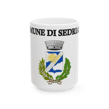 Sedriano-Bandiera (Italy) White Coffee Mug 15oz - Go Mug Yourself