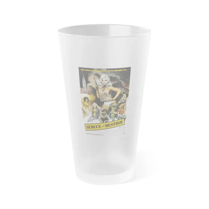 SEDUCE AND DESTROY (THE DOLL SQUAD) 1973 Movie Poster - Frosted Pint Glass 16oz 16oz Frosted - Go Mug Yourself