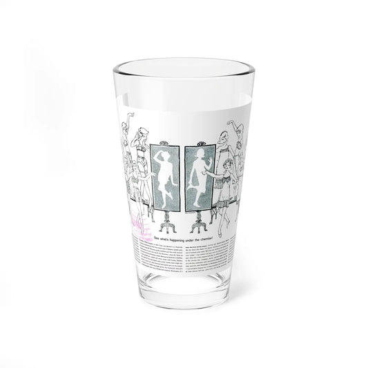 See what's happening under the chemise, Seventeen magazine, May 1958 (Magazine Illustration) Pint Glass 16oz-16oz-Go Mug Yourself