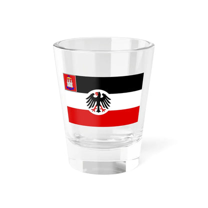 Seedienstflagge Hamburg 1934-1935 (Germany) Shot Glass 1.5oz 1.5oz - Go Mug Yourself