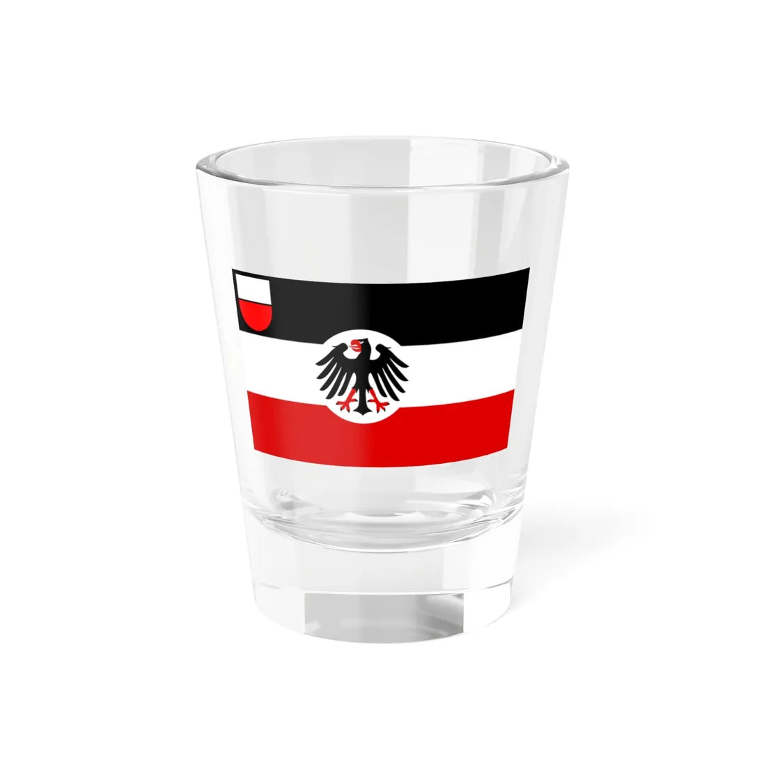 Seedienstflagge Lübeck 1934-1935 (Germany) Shot Glass 1.5oz 1.5oz - Go Mug Yourself