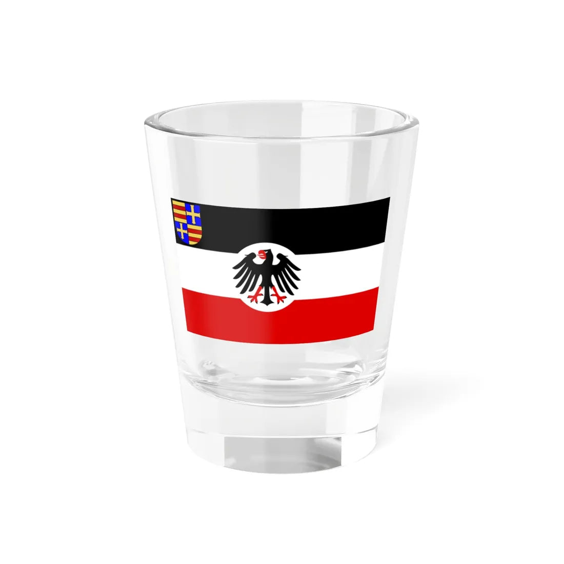 Seedienstflagge Oldenburg 1933-1935 (Germany) Shot Glass 1.5oz 1.5oz - Go Mug Yourself