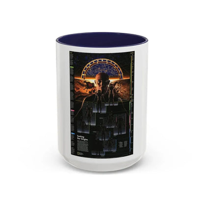 Seeking Our Origins (1997) (Map) Accent Coffee Mug 15oz Navy - Go Mug Yourself