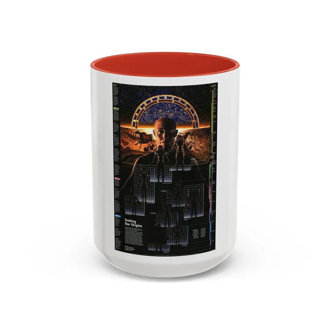 Seeking Our Origins (1997) (Map) Accent Coffee Mug 15oz Red - Go Mug Yourself