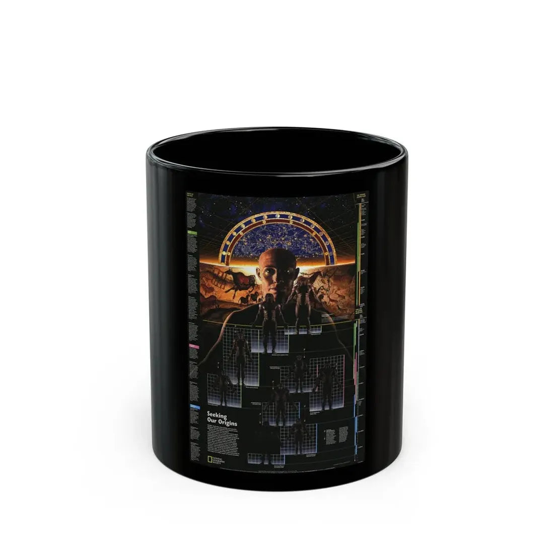 Seeking Our Origins (1997) (Map) Black Coffee Mug 11oz - Go Mug Yourself