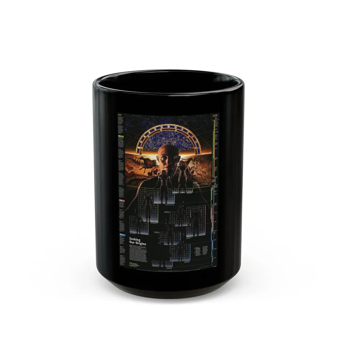 Seeking Our Origins (1997) (Map) Black Coffee Mug 15oz - Go Mug Yourself