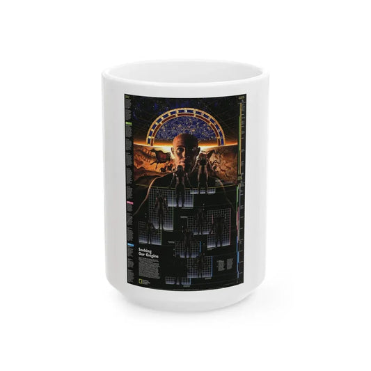 Seeking Our Origins (1997) (Map) White Coffee Mug 15oz - Go Mug Yourself