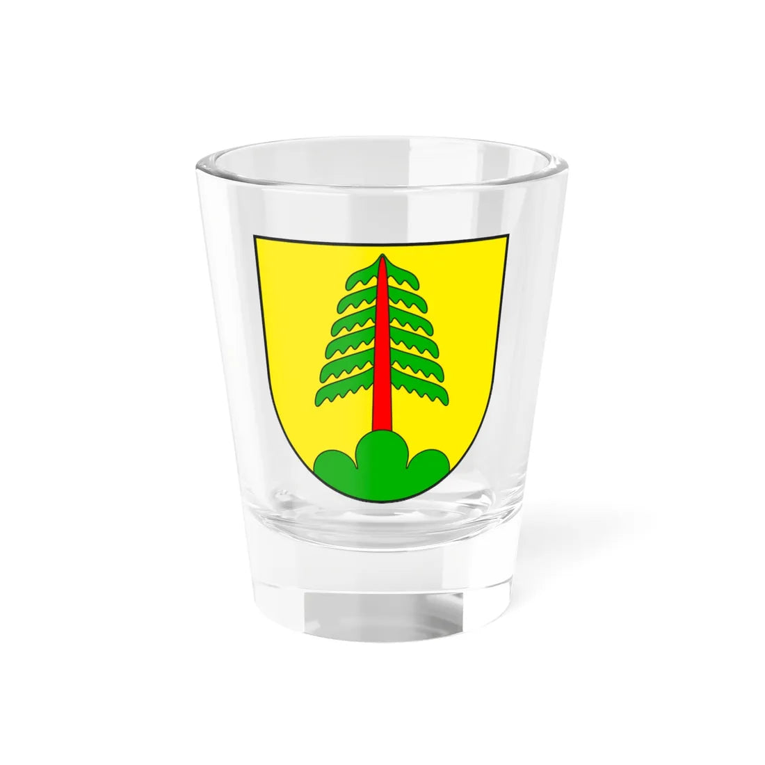 Seewis Kreis wappen (Switzerland) (Coat of Arms) Shot Glass 1.5oz 1.5oz - Go Mug Yourself