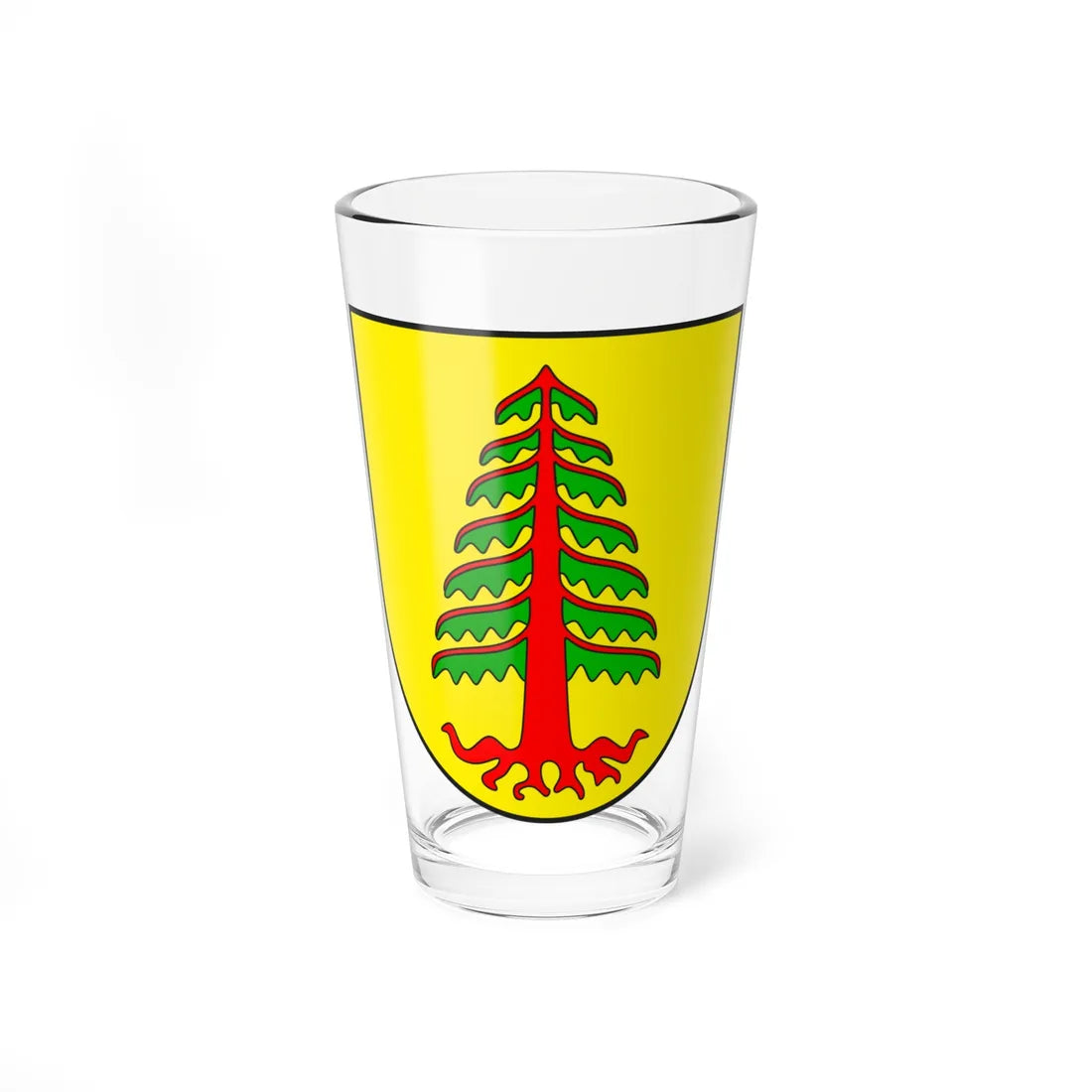 Seewis wappen (Switzerland) (Coat of Arms) Pint Glass 16oz 16oz - Go Mug Yourself