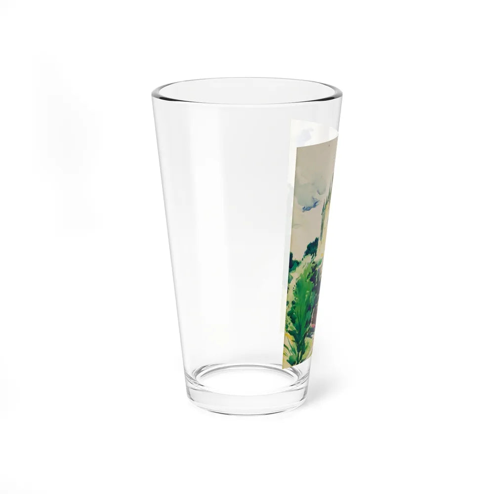 Segovia, Spain (Magazine Illustration) Pint Glass 16oz-Go Mug Yourself