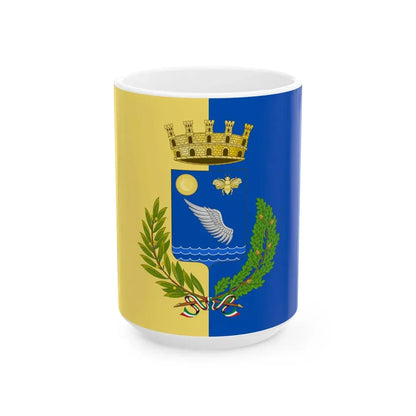 Segrate-Bandiera (Italy) White Coffee Mug 15oz - Go Mug Yourself