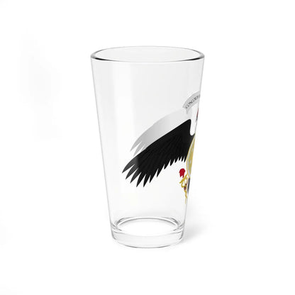 Segundo escudo de armas de la Primera República de Venezuela (Venezuela) (Coat of Arms) Pint Glass 16oz - Go Mug Yourself
