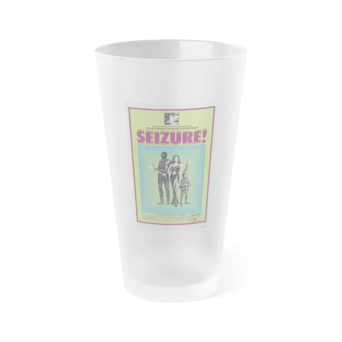 SEIZURE 1974 Movie Poster - Frosted Pint Glass 16oz 16oz Frosted - Go Mug Yourself