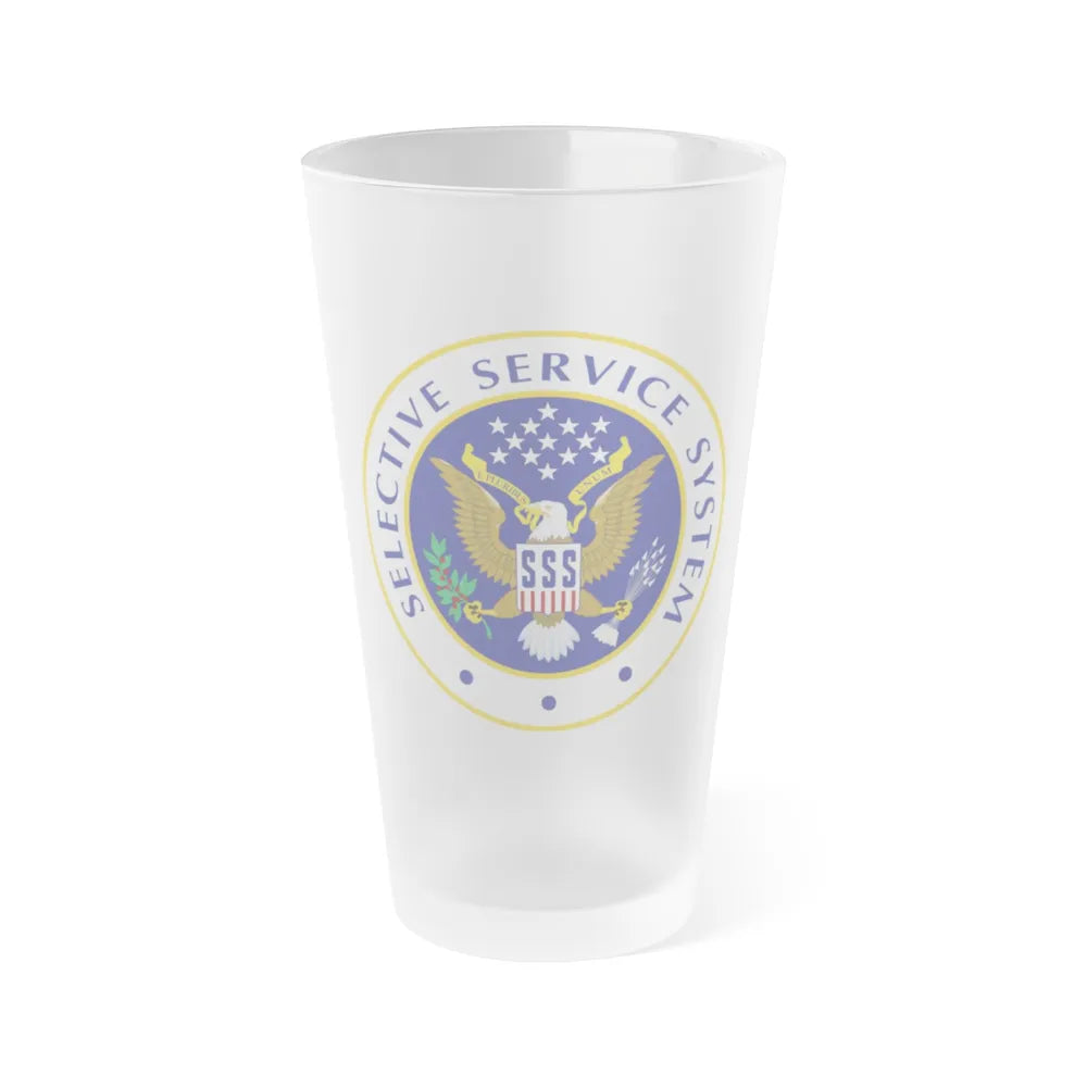 Selective Service System - Frosted Pint Glass 16oz-16oz-Frosted-Go Mug Yourself