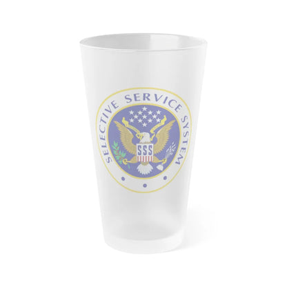 Selective Service System - Frosted Pint Glass 16oz-16oz-Frosted-Go Mug Yourself