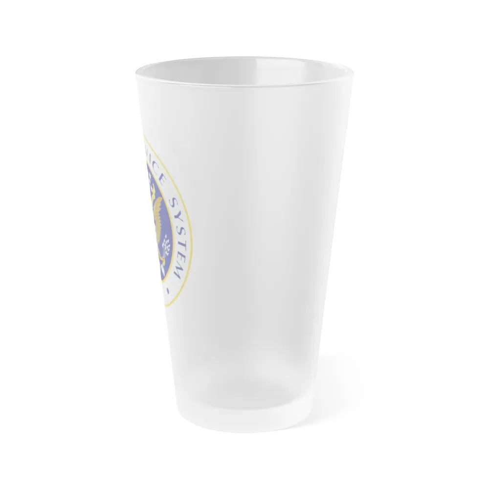 Selective Service System - Frosted Pint Glass 16oz-Go Mug Yourself