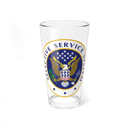 Selective Service System - Pint Glass 16oz-16oz-Go Mug Yourself