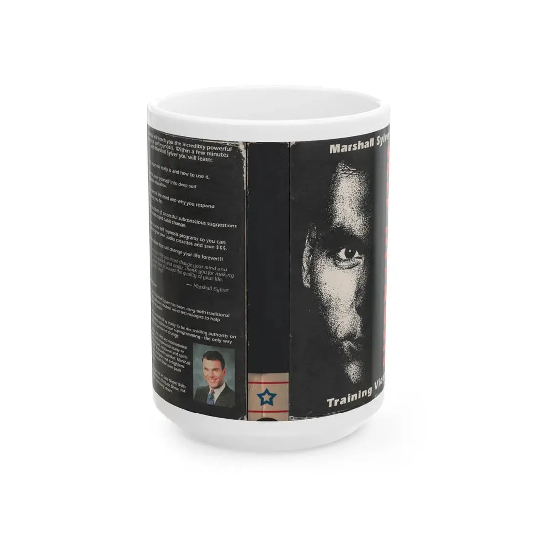 SELF HYPNOSIS (VHS COVER) - White Coffee Mug 15oz - Go Mug Yourself