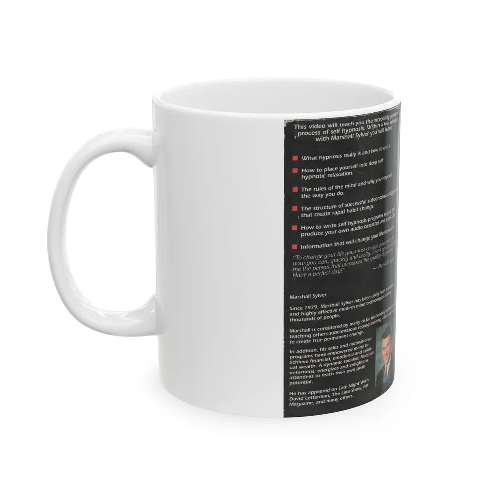 SELF HYPNOSIS (VHS COVER) - White Coffee Mug-Go Mug Yourself