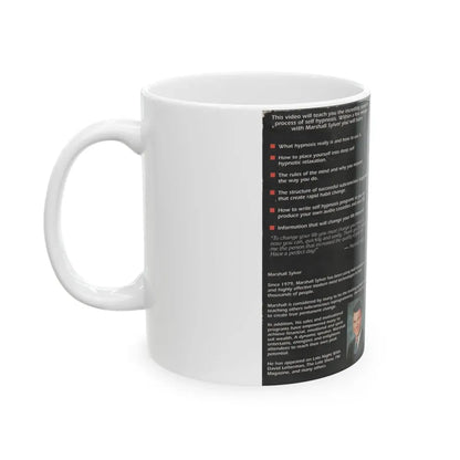 SELF HYPNOSIS (VHS COVER) - White Coffee Mug - Go Mug Yourself