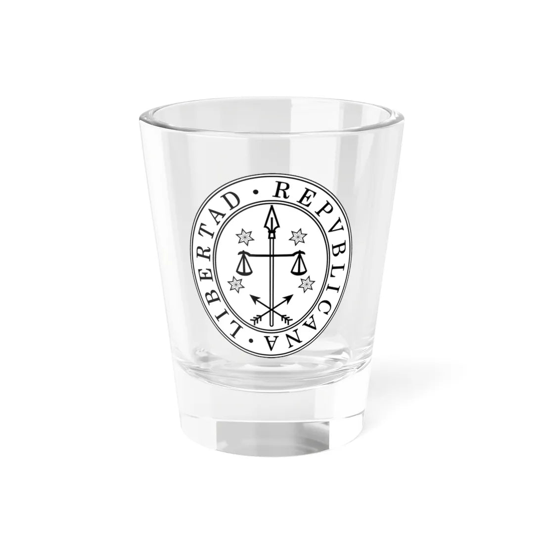 Sello de Armas de la República Oriental (Uruguay) (Coat of Arms) Shot Glass 1.5oz 1.5oz - Go Mug Yourself