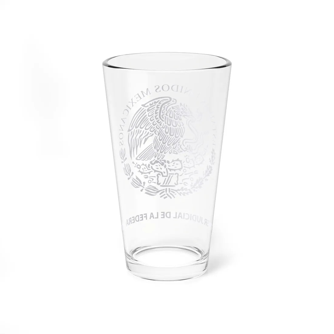 Sello Poder Judicial de la Federación México (Mexico) (Coat of Arms) Pint Glass 16oz - Go Mug Yourself