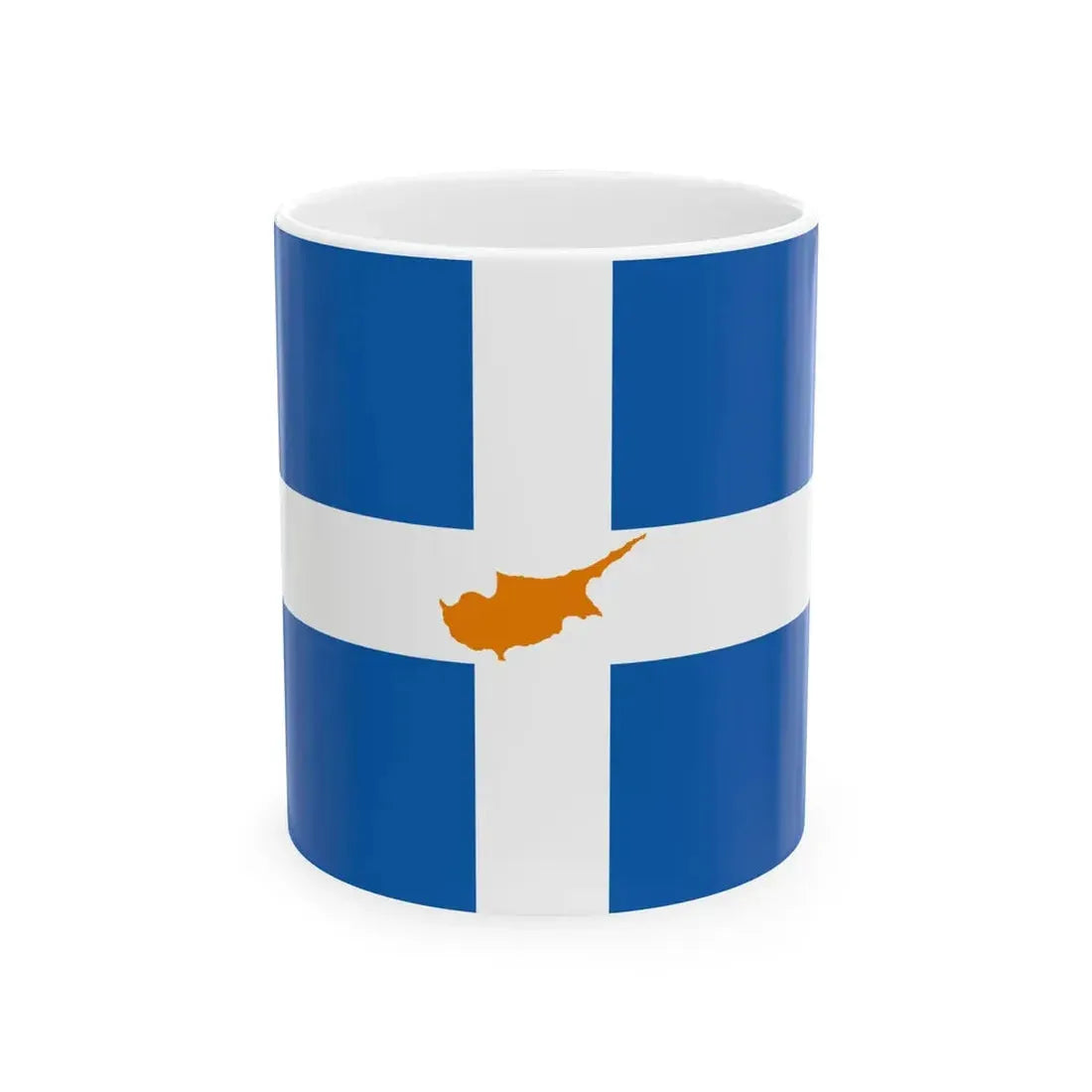Semaia tes Kyprou (Cyprus) White Coffee Mug 11oz - Go Mug Yourself