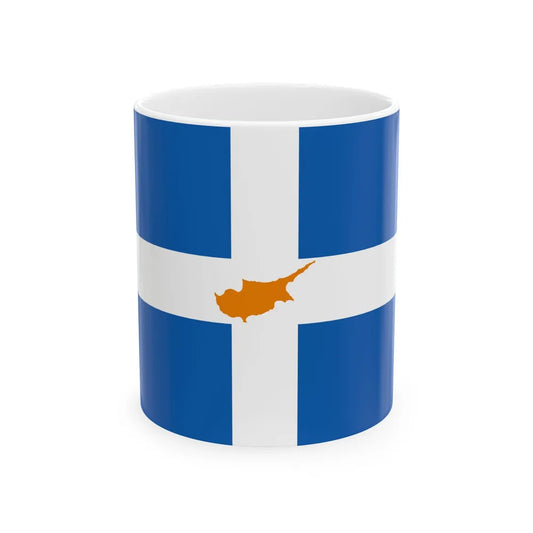 Semaia tes Kyprou (Cyprus) White Coffee Mug 11oz - Go Mug Yourself