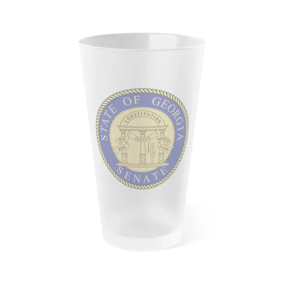 Senate Georgia - Frosted Pint Glass 16oz 16oz Frosted - Go Mug Yourself