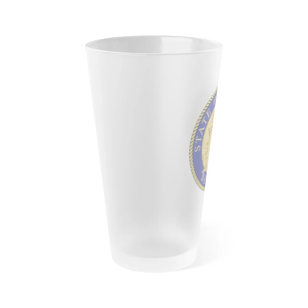 Senate Georgia - Frosted Pint Glass 16oz-Go Mug Yourself