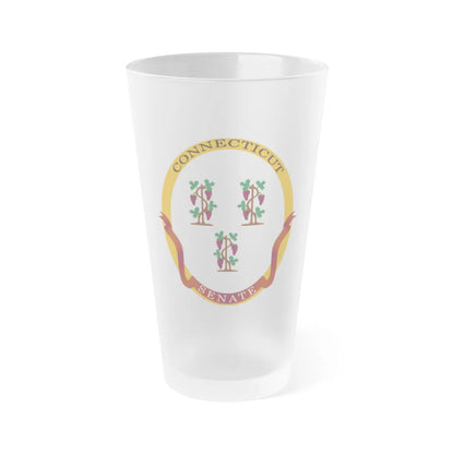 Senate of Connecticut - Frosted Pint Glass 16oz-16oz-Frosted-Go Mug Yourself