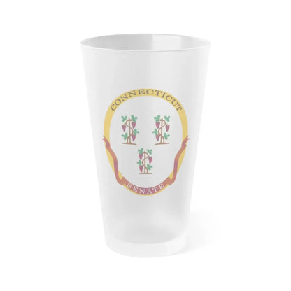 Senate of Connecticut - Frosted Pint Glass 16oz 16oz Frosted - Go Mug Yourself
