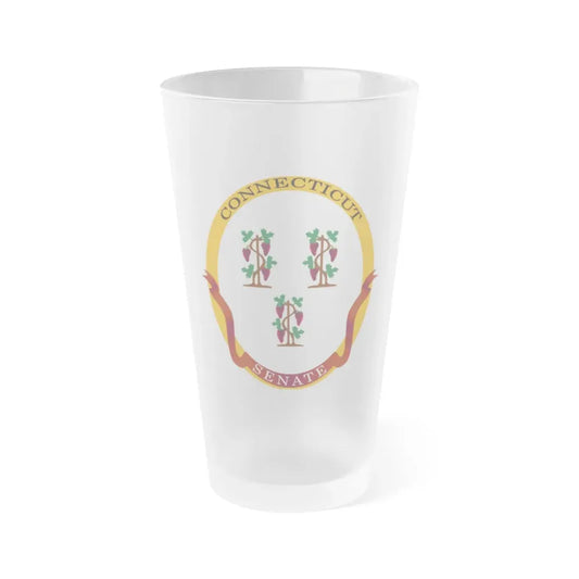 Senate of Connecticut - Frosted Pint Glass 16oz 16oz Frosted - Go Mug Yourself