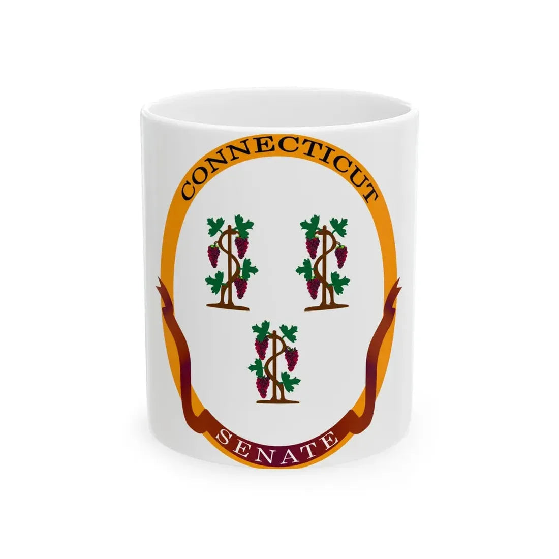 Senate of Connecticut - White Coffee Mug 11oz - Go Mug Yourself