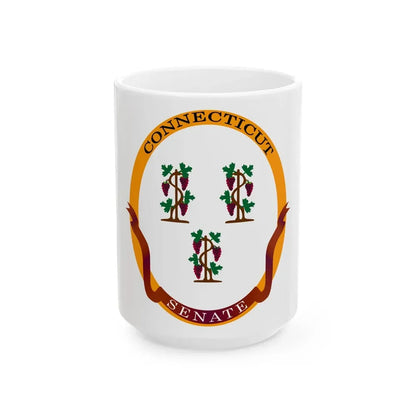Senate of Connecticut - White Coffee Mug 15oz - Go Mug Yourself