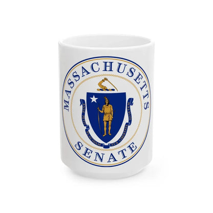 Senate of Massachusetts - White Coffee Mug 15oz - Go Mug Yourself