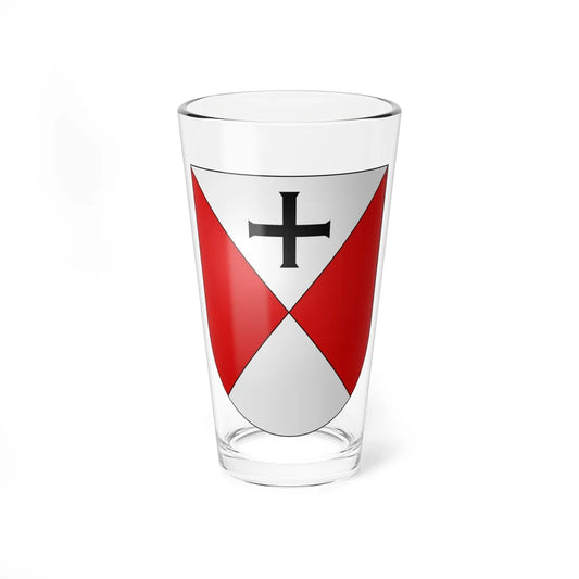 Senèdes-coat of arms (Switzerland) (Coat of Arms) Pint Glass 16oz 16oz - Go Mug Yourself