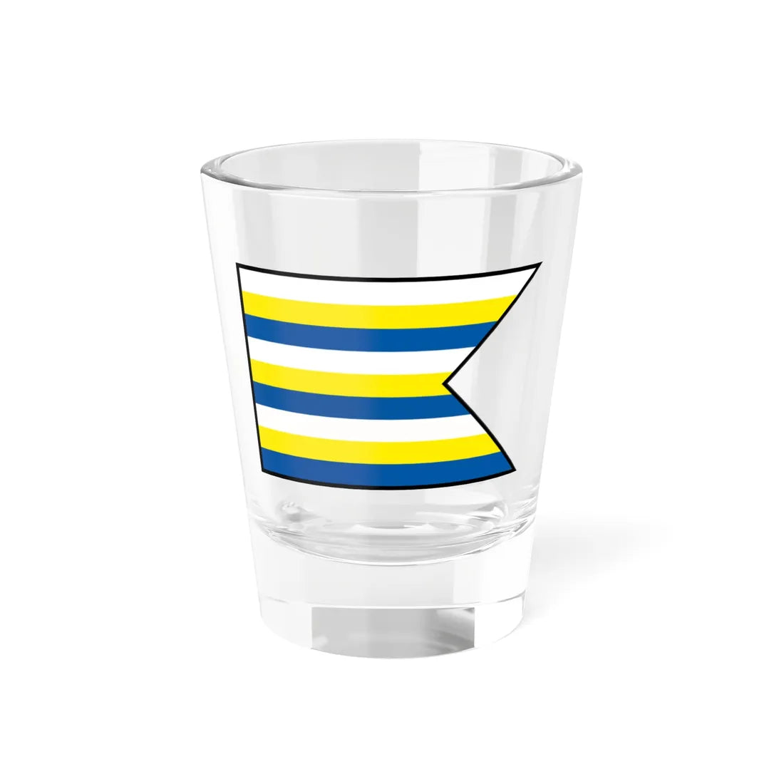 Senec Senec Flag (Slovakia) Shot Glass 1.5oz 1.5oz - Go Mug Yourself