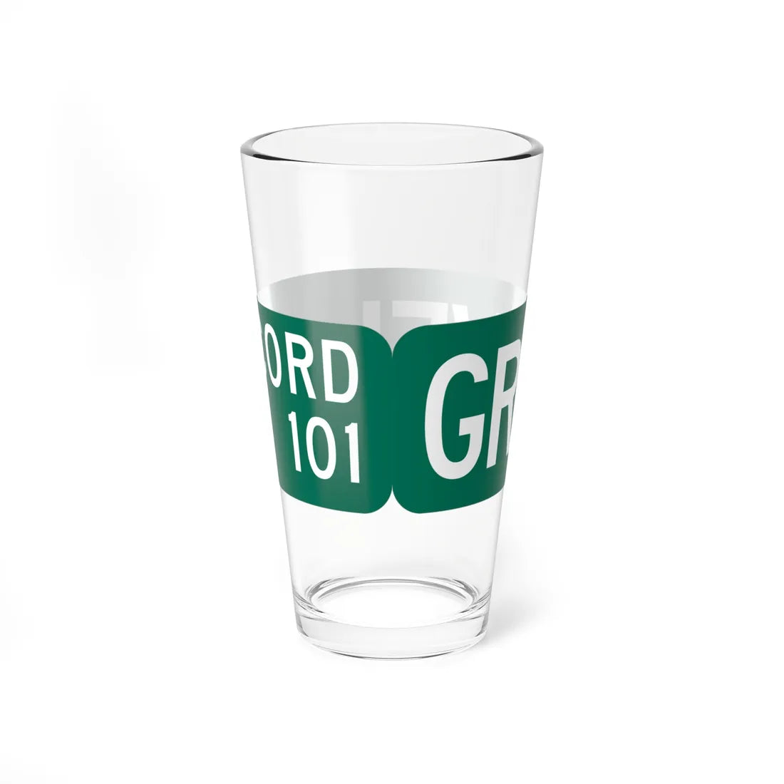 Seneca County 101 NY blade sign (New York) (Road Sign) Pint Glass 16oz - Go Mug Yourself