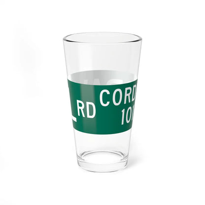 Seneca County 101 NY blade sign (New York) (Road Sign) Pint Glass 16oz - Go Mug Yourself