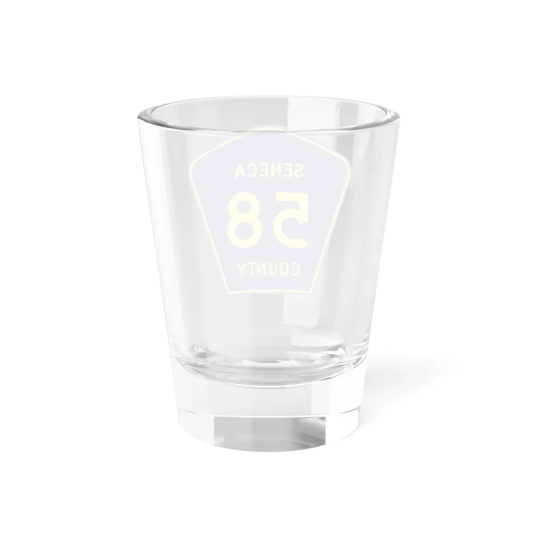 Seneca County 58 (Ohio) (Road Sign) Shot Glass 1.5oz - Go Mug Yourself