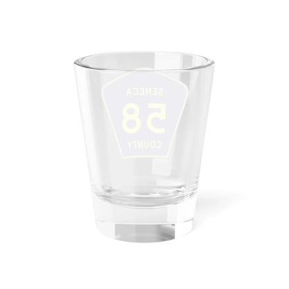 Seneca County 58 (Ohio) (Road Sign) Shot Glass 1.5oz - Go Mug Yourself